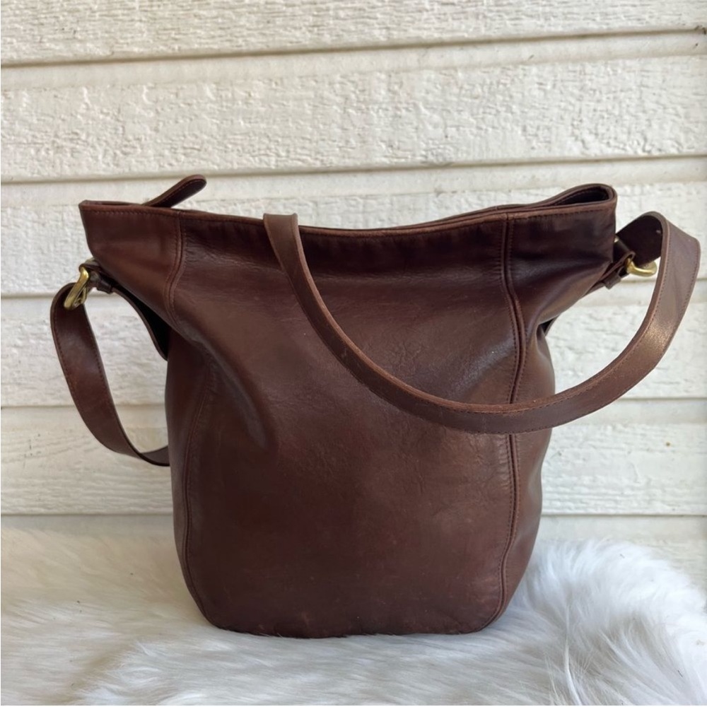 COACH vintage Leather Bucket Bag Tote Crossbody Bleecker Shoulder Bag
